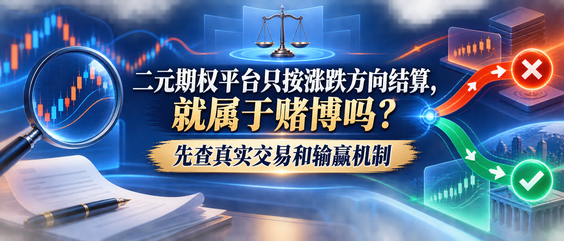 二元期权平台只按涨跌方向结算，就属于赌博吗？先查真实交易和输赢机制网站横版入口图