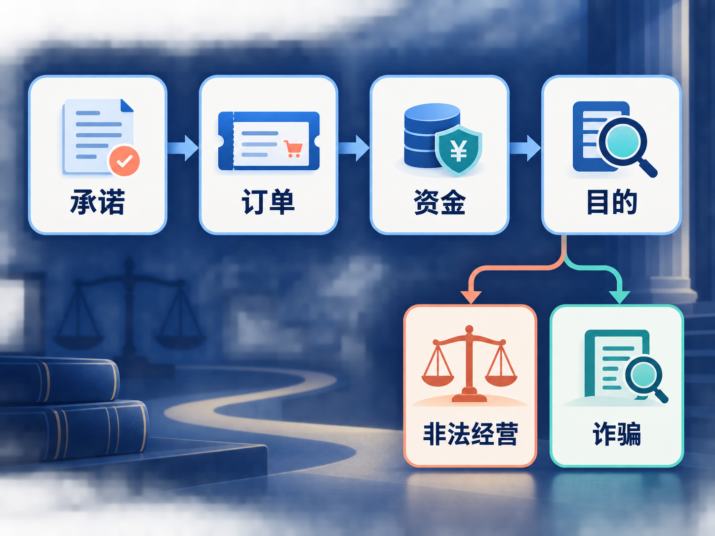 非法期货平台区分非法经营与诈骗的四步判断树