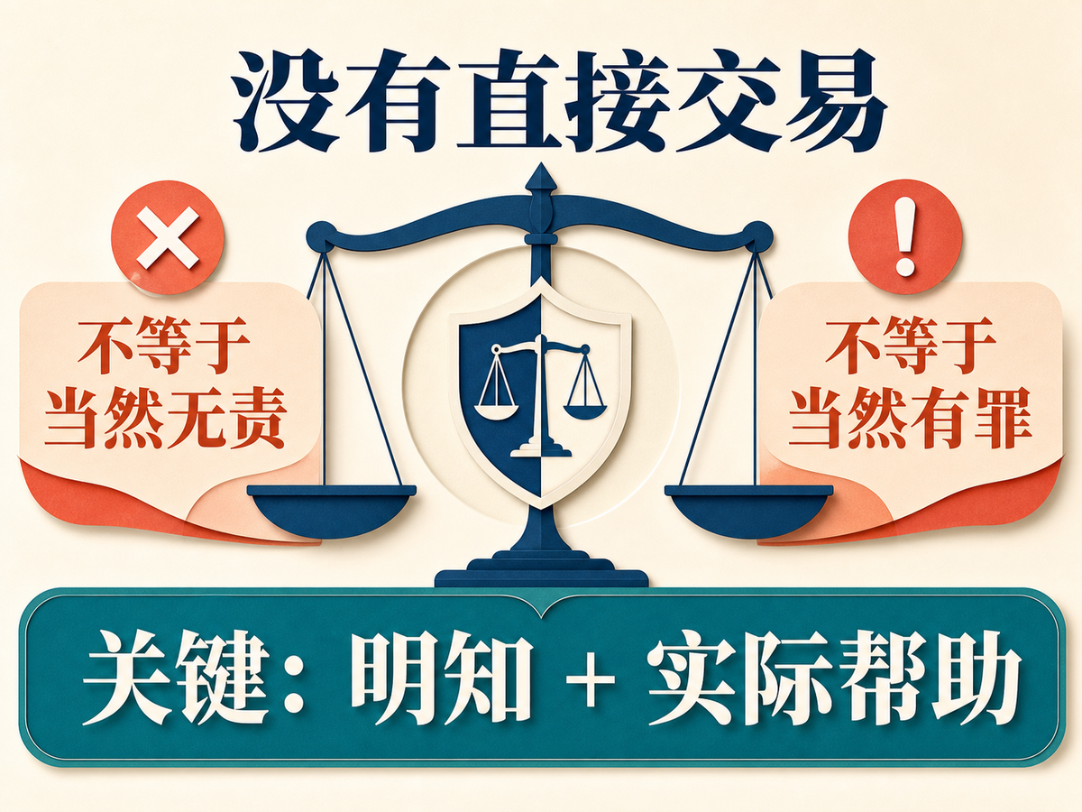 非法经营罪共同犯罪不只看是否亲自交易而要看明知与实际帮助的核心判断图