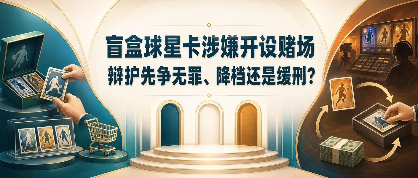 盲盒球星卡涉嫌开设赌场辩护三层路径横版入口图