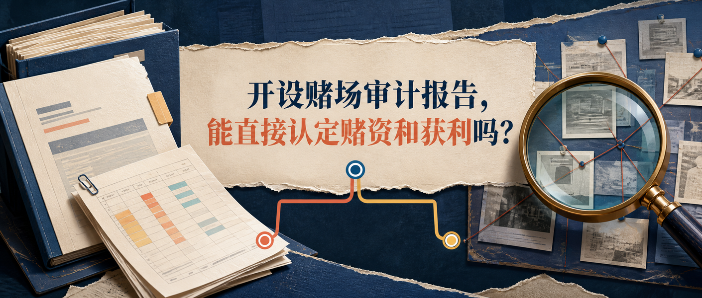 开设赌场审计报告能否直接认定赌资和获利的公众号横版入口图