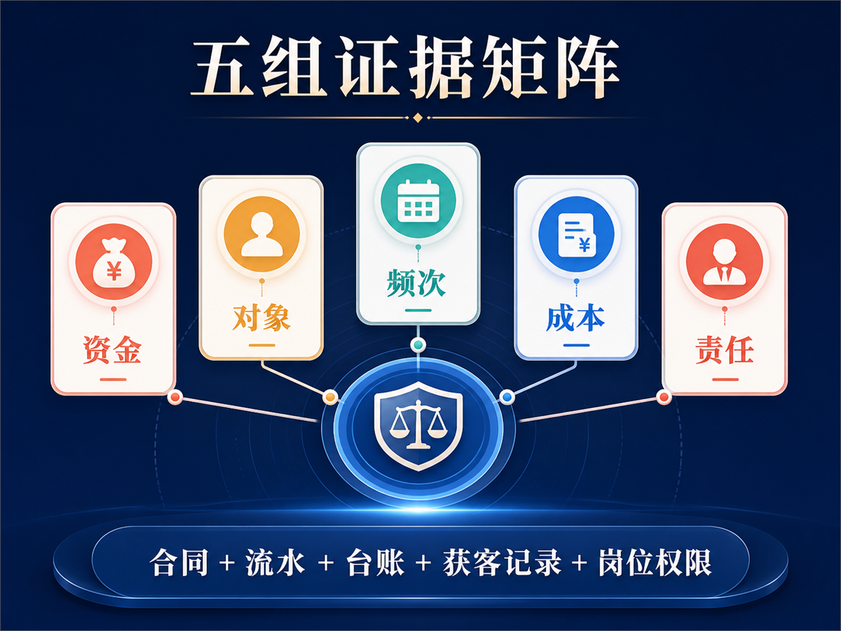 助贷垫资过桥案件资金对象频次成本责任五组证据矩阵